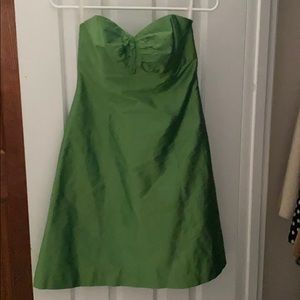 Silk strapless dress